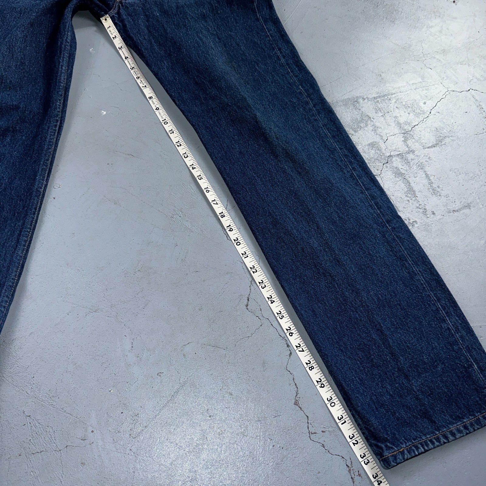 Levis 501 Vintage Y2K 90s XX Straight Leg Jeans Blue Dark Wash 34x34 Act 32x33