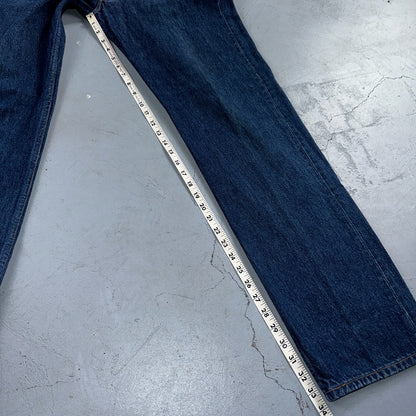 Levis 501 Vintage Y2K 90s XX Straight Leg Jeans Blue Dark Wash 34x34 Act 32x33