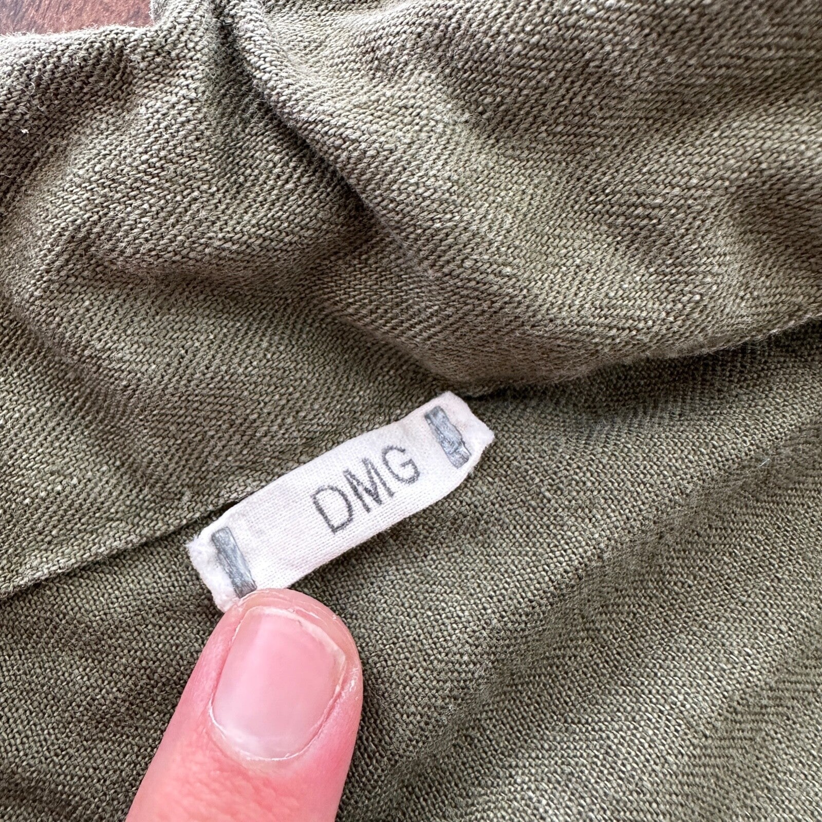 VTG WWII Canvas Garment Laundry Bag HBT Military Denim 1940s 40s 50s Stencil