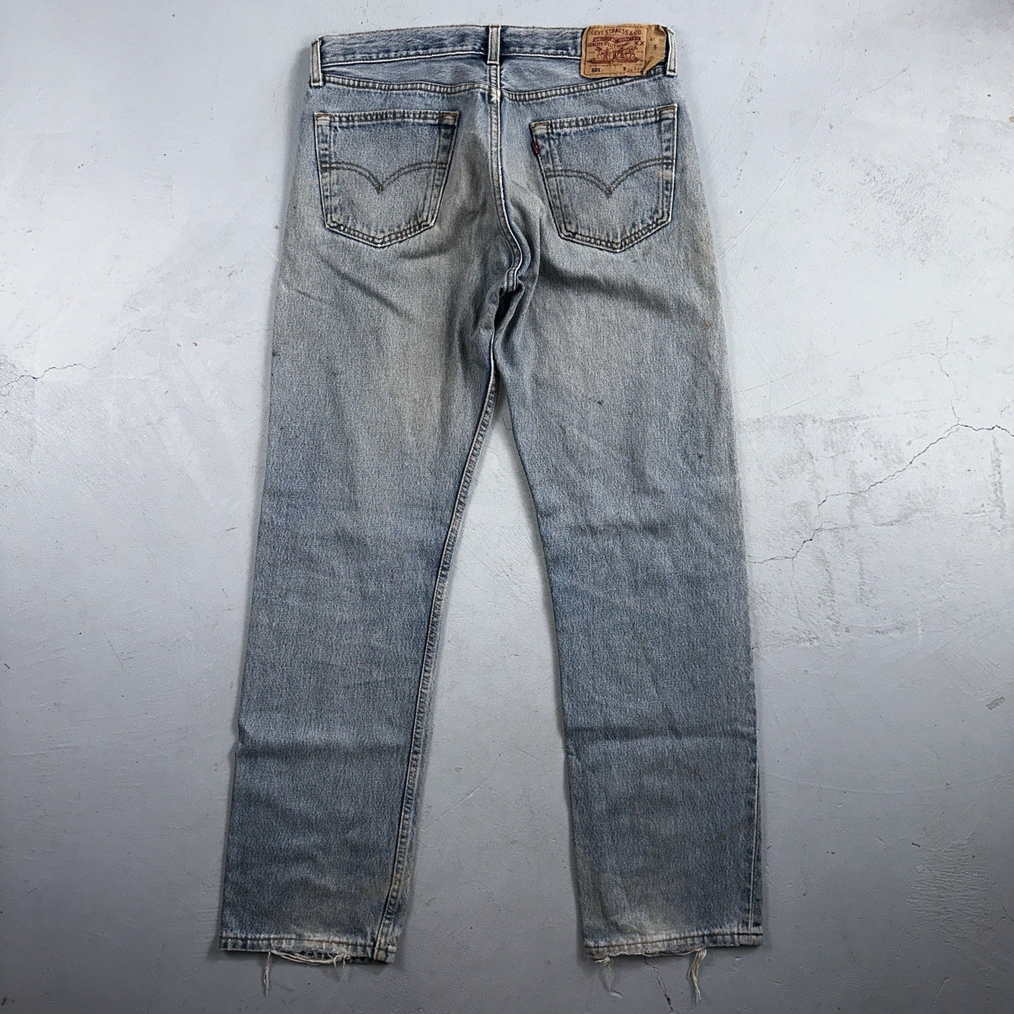 Levis 501 Vintage 90s Y2K XX Straight Leg Jeans Blue Med Wash 34x32 Act 33x31