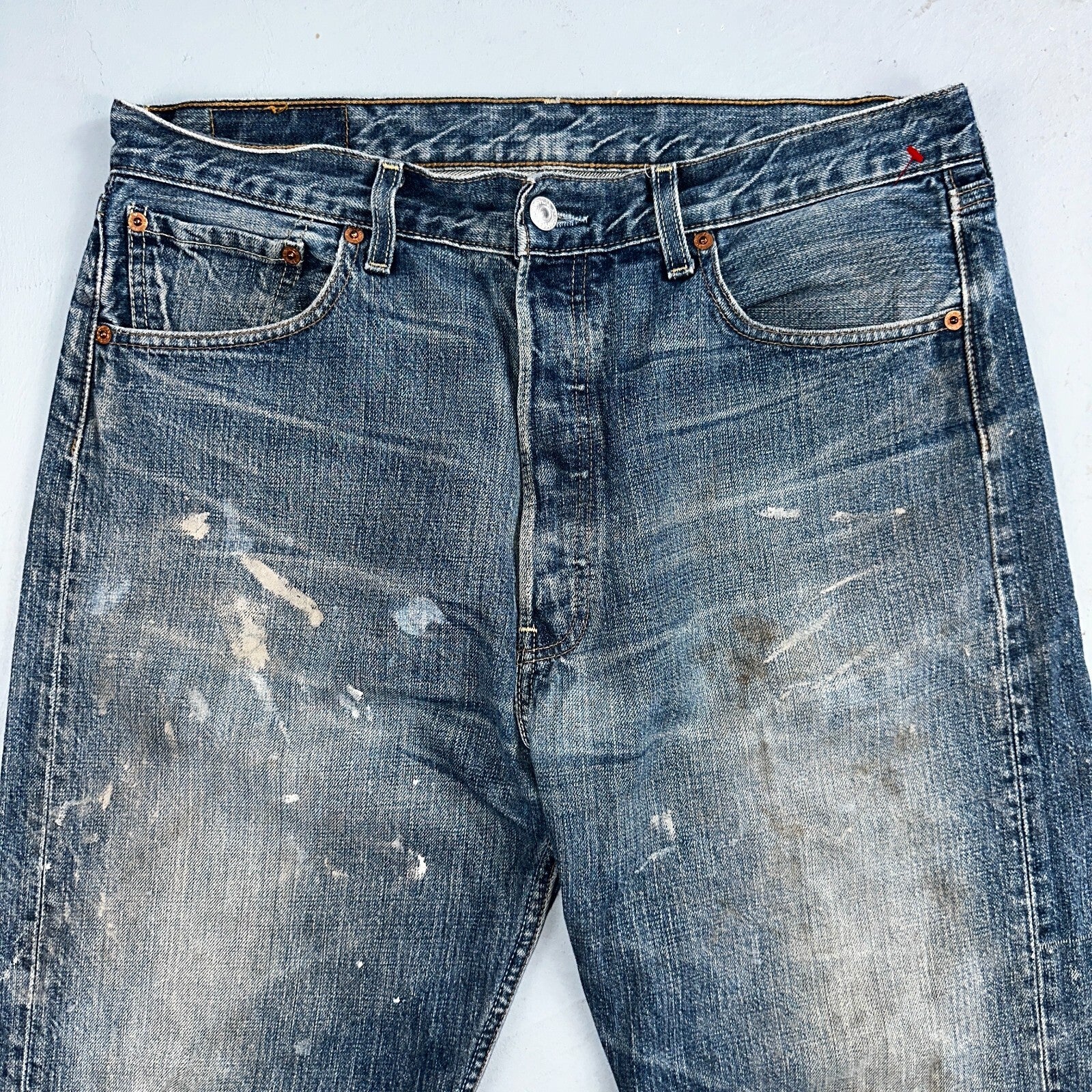 Levis 501 Vintage Y2K XX Straight Leg Jeans Blue Light Wash 34x32 Act 33x30