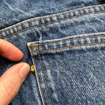 Levis 505 Vintage 90s Straight Leg XX Canada Jeans 33x33 Med Wash 30x27