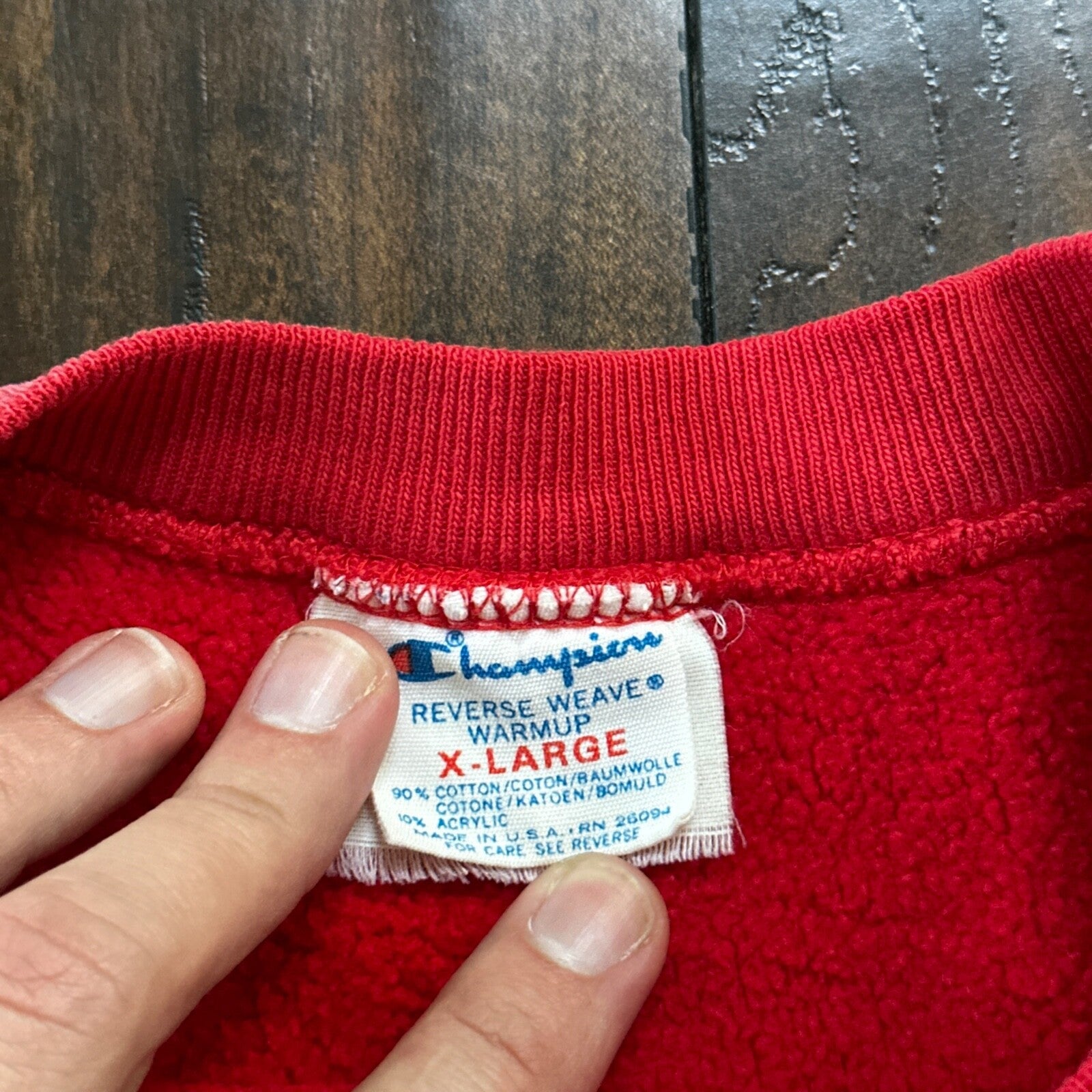 VTG Champion 80s OSD USA Reverse Weave Sweatshirt XL 90s South Dakota College