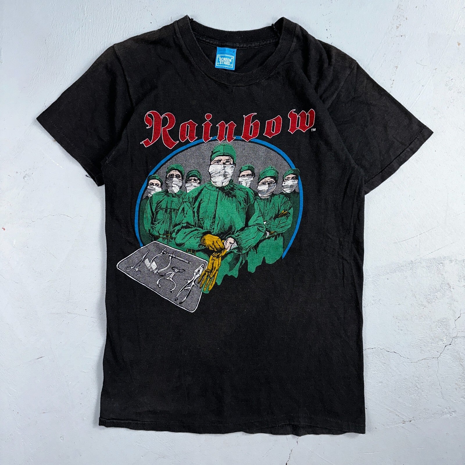 Rainbow Difficult Cure Tour 1981 Vintage Concert T Shirt Promo Doctor Music Band