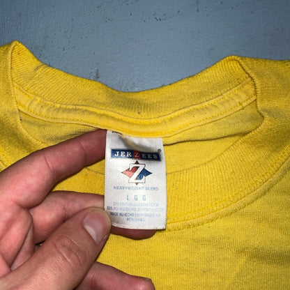 Smiley Face Y2K VTG T Shirt Jesse Manibusan Nirvana Grunge Yellow Funny Cute Ban