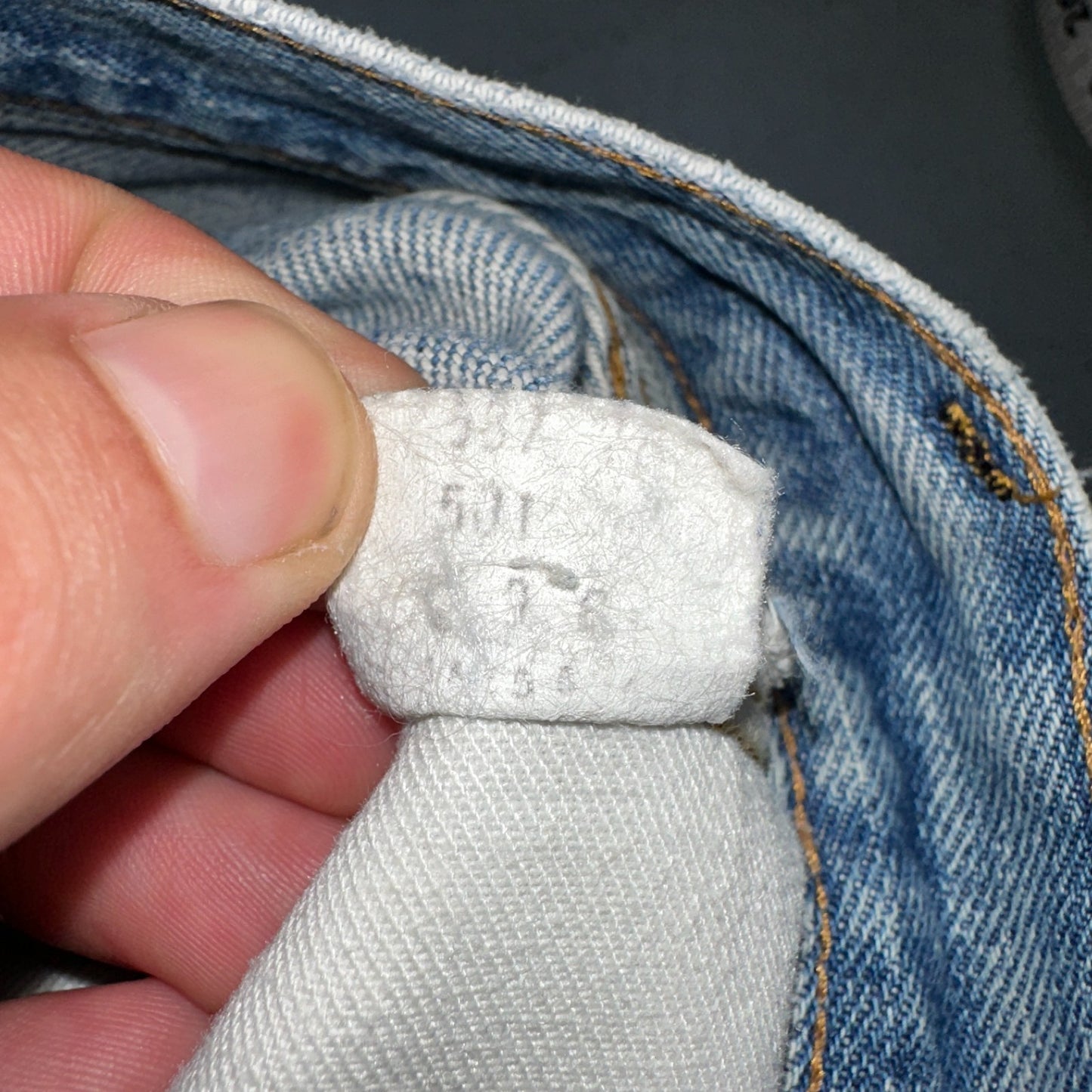 Levis 501 Vintage 80s Redline Selvedge USA XX Jeans Light Wash 36x36 Act 34x30