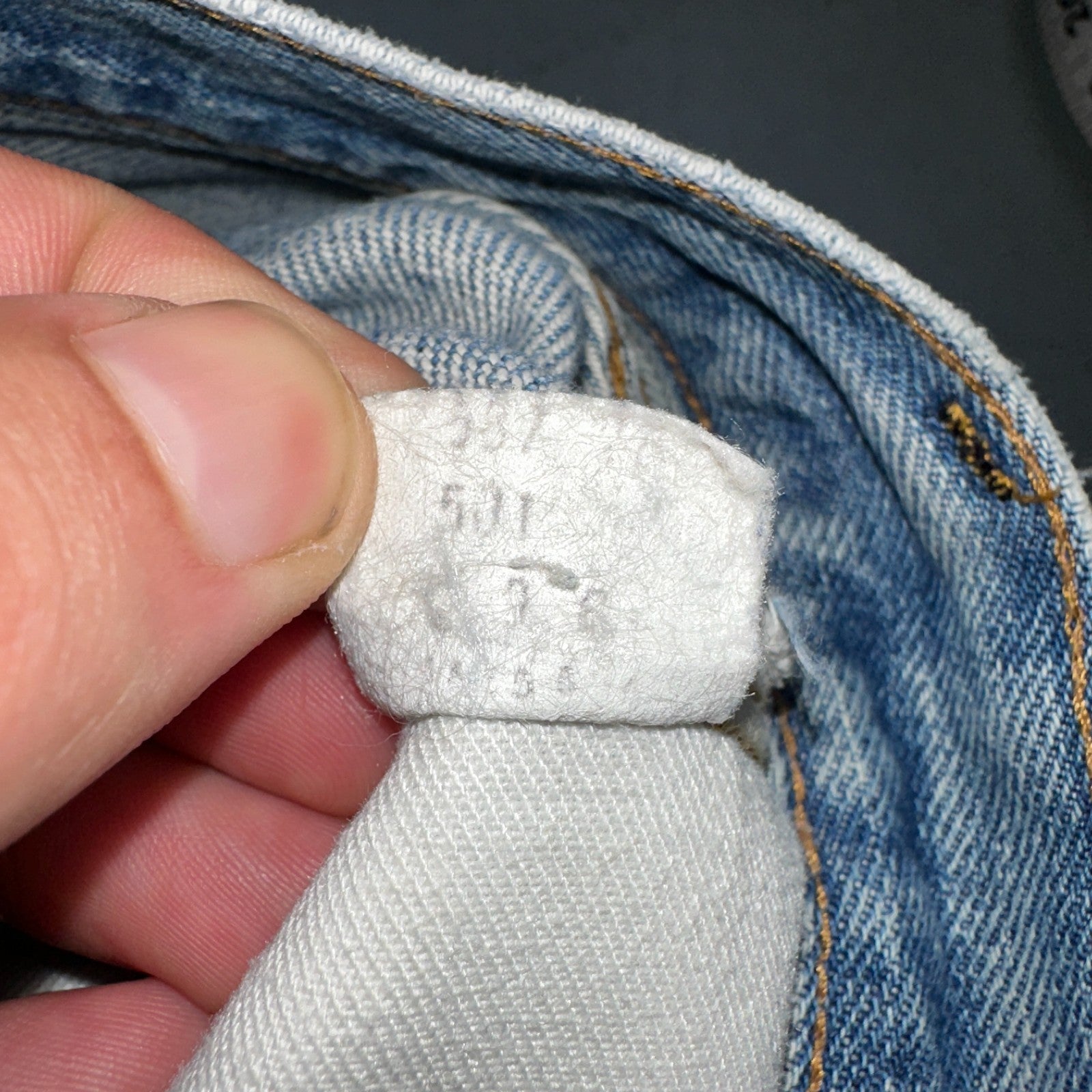 Levis 501 Vintage 80s Redline Selvedge USA XX Jeans Light Wash 36x36 Act 34x30