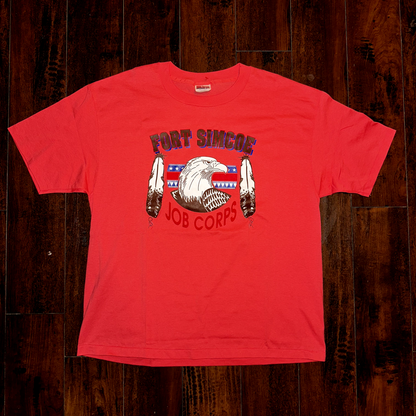 Eagle Fort Simcoe Vintage T Shirt Washington National Park Pink 90s Single Stitc