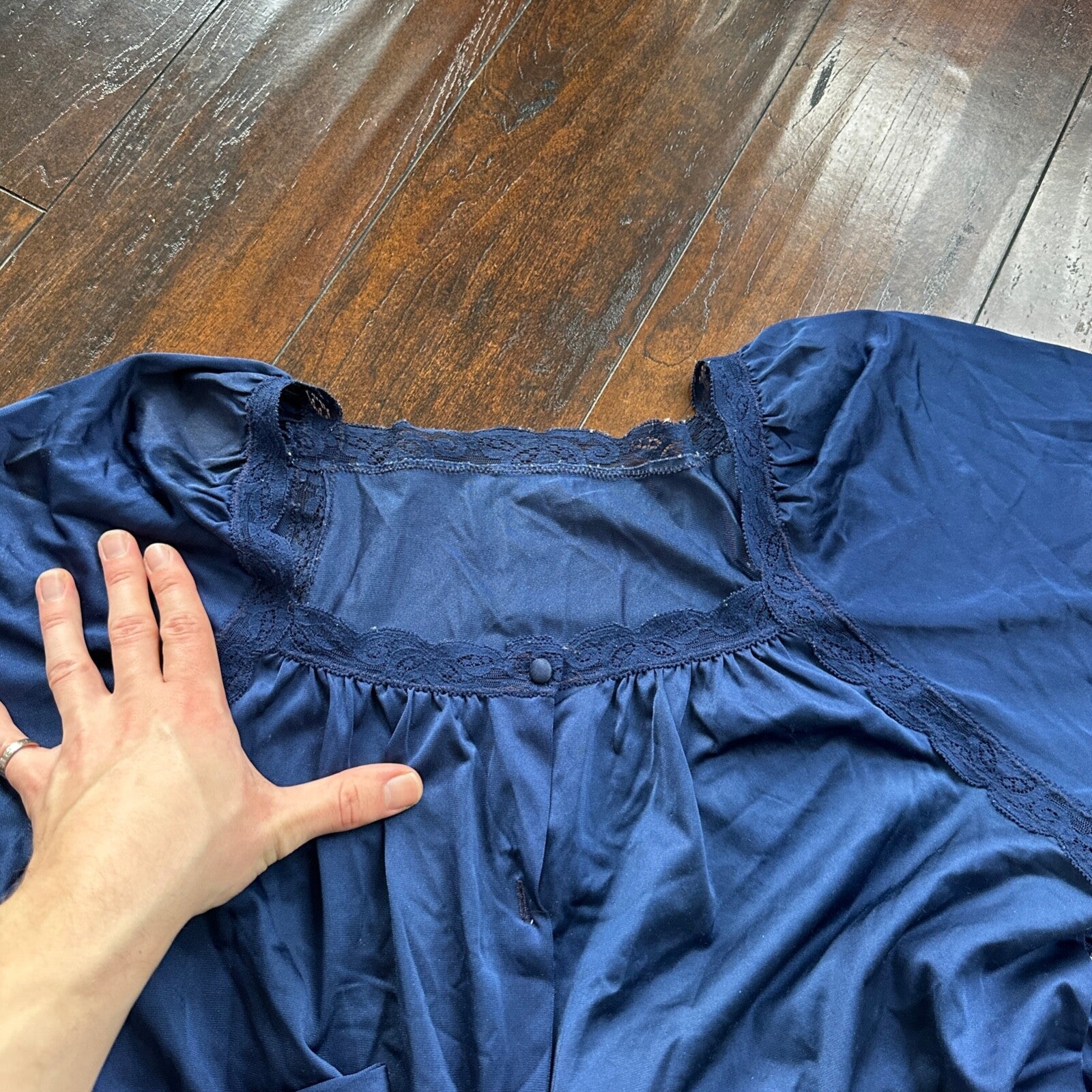 Two Cute Sets Jones New York Silky Pajamas Short Sleeve Missing Buttons VTG