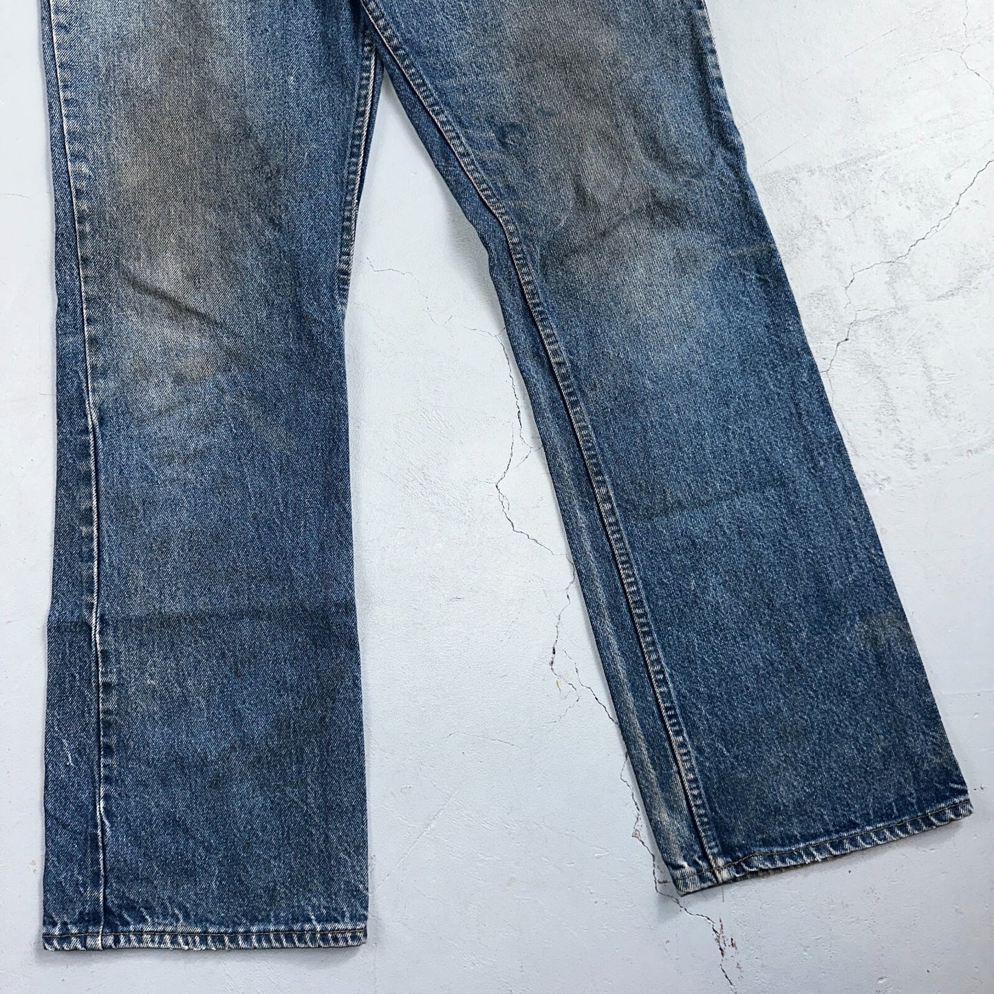 Levis 517 Vintage 80s USA Orange Tab Bootcut Flare Blue Worn Jeans Act 32x31