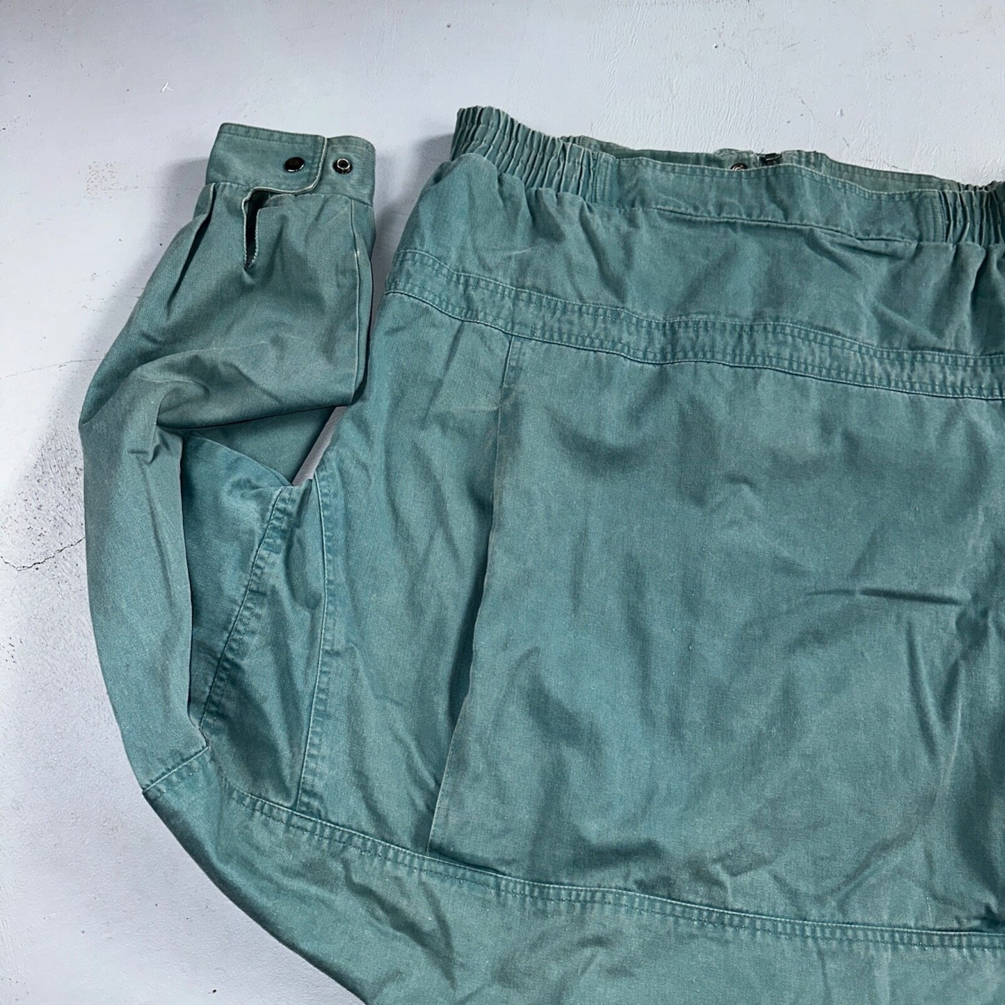 Vintage Teal Blue Tobruk Lined Jacket Men's Large 1980s 80s Bomber Simple Cool