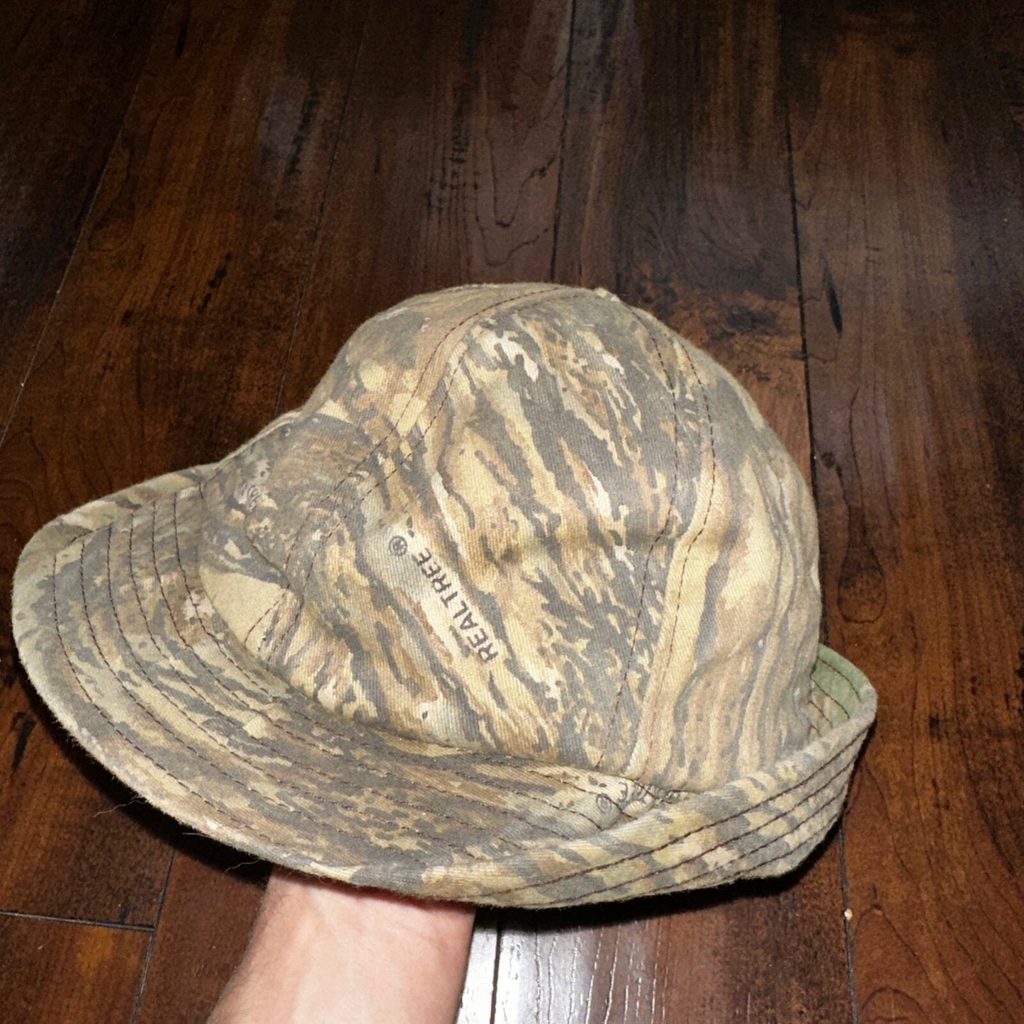 Real Tree Hunting 70s Fisherman Vintage Hat Bucket POST WWII Goretex USMC Camo