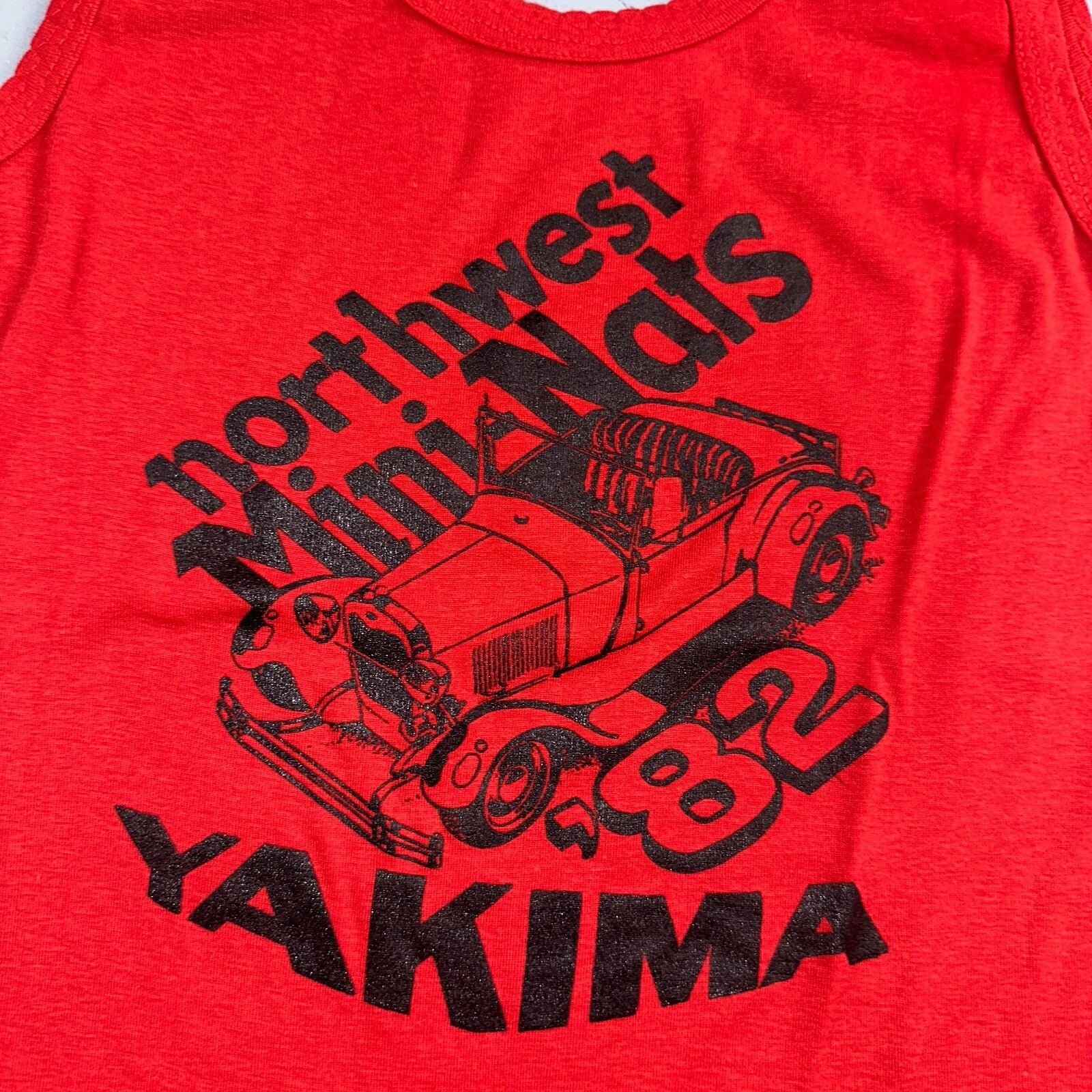 Yakima Northwest Mini Nats VTG T Shirt Tank Top Robin Ross Flowers Womens Racing