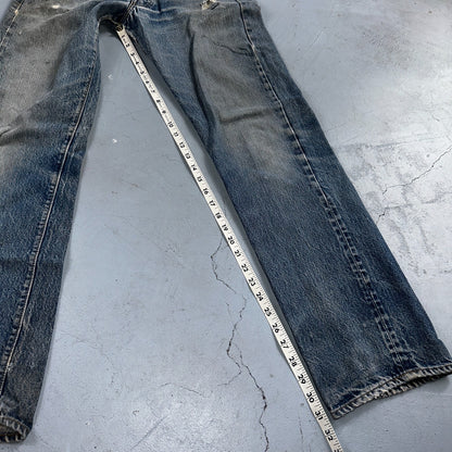 Levis 501 Vintage 80s Redline Selvedge USA XX Jeans Light Wash 32x36 Act 30x31