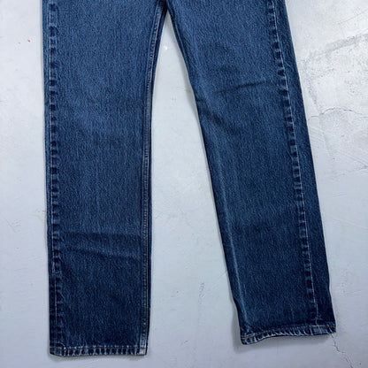 Levis 501 Vintage 90s XX Straight Leg Mexico Jeans 31x36 Dark Wash Act 29x32