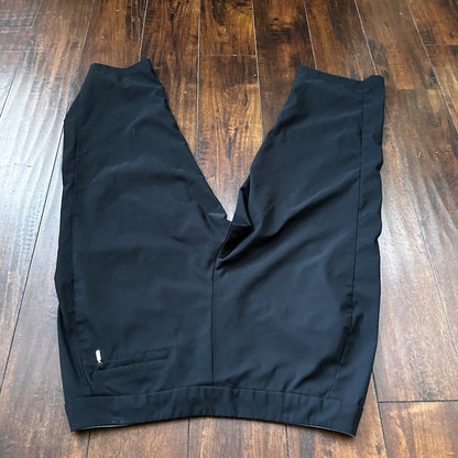 Vintage Nike Capri Pants Womens Size Large Black Blue Sweatpants Track VTG Y2K