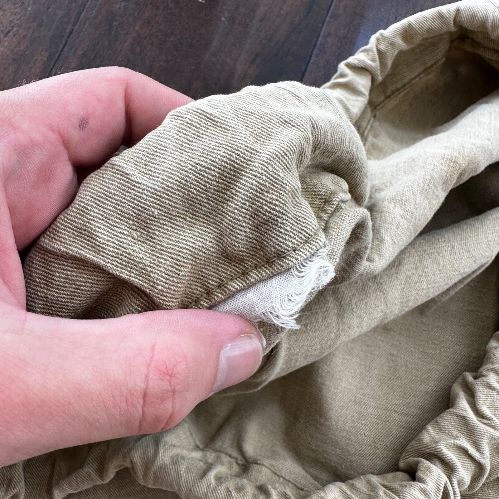 VTG WWII Canvas Garment Laundry Bag Rare Military Denim 1940s 40s 50s Stencil