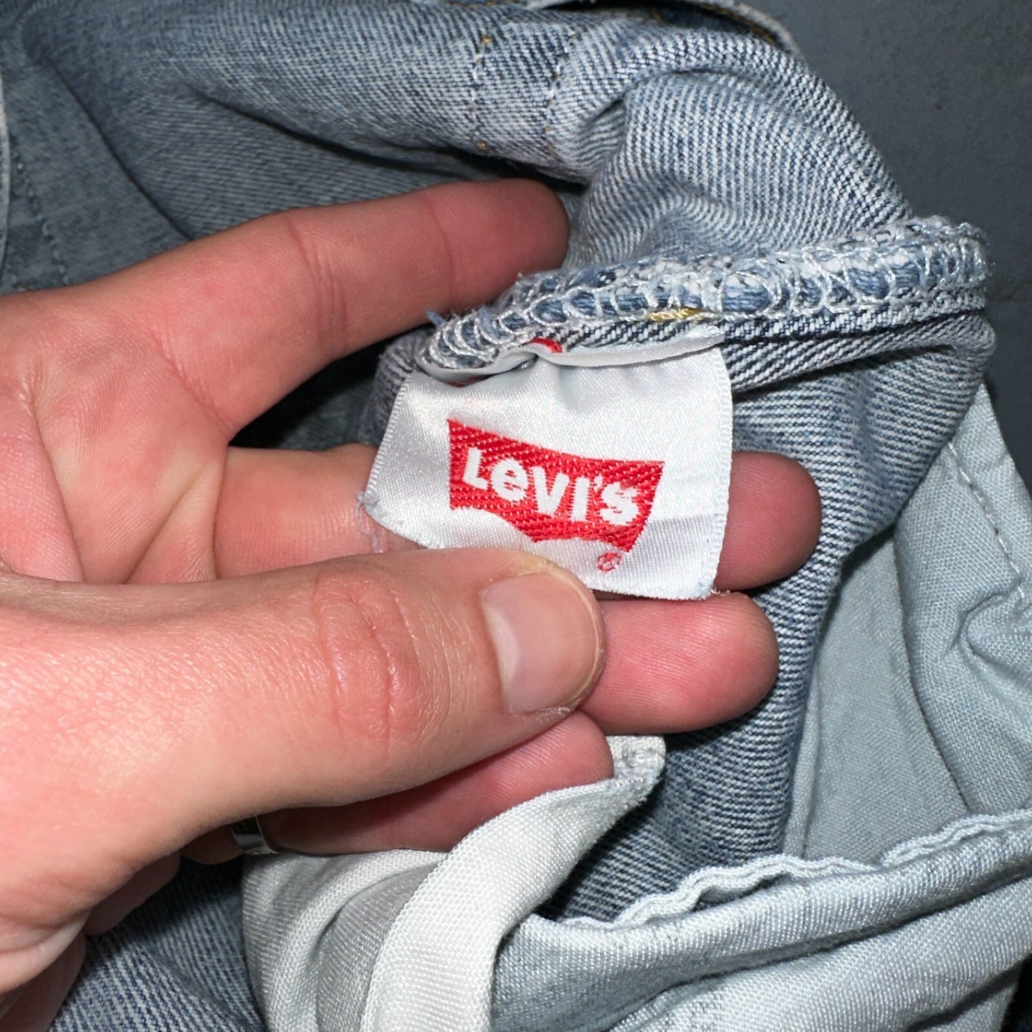 Levis 501 Vintage Y2K XX Straight Leg Jeans Blue Light Wash 33x30 Act 31x29