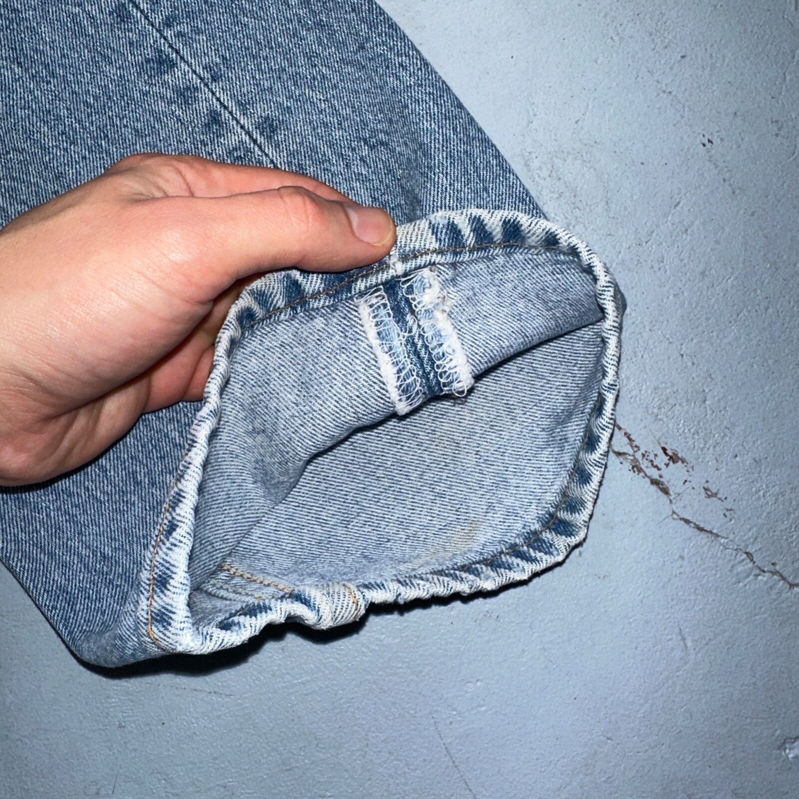 Levis 501 Vintage 90s Mexico Straight Leg Jeans 34x34 Y2K Light Wash Act 31x30