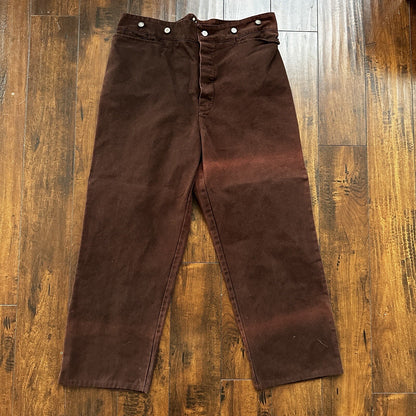 VTG Mens Frontier Maker USA Outdoor Pants Buckleback Cowboy 42 Brown Western