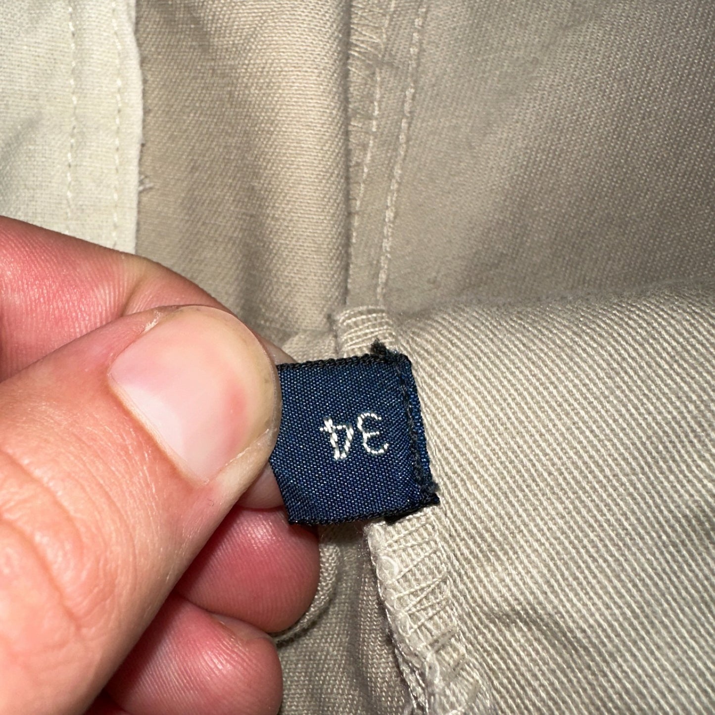 Polo Ralph Lauren Chino Pleated Shorts Mens 34 Beige Khaki 100% Cotton Vintage