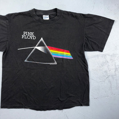 Vintage 1987 Pink Floyd Dark Side of the Moon USA T-Shirt Large Boxy 80s Rock