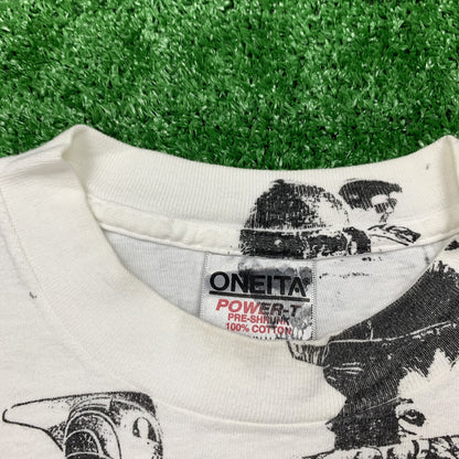 Save Your Soul Vintage T Shirt 90s Rap AOP Oneita Jesus Love Celebrity Religion