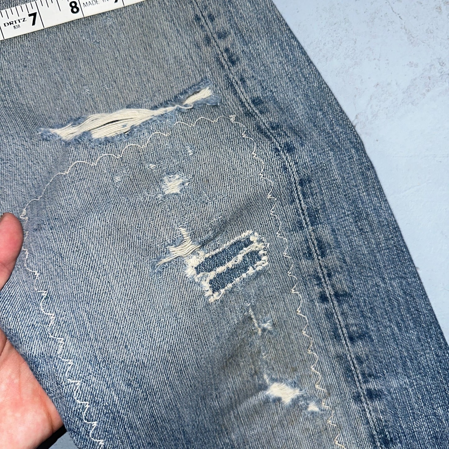 Vintage LEVIS 505 Jeans Big E 1960s Denim 30x26 USA 60s 501 502 Talon Zipper