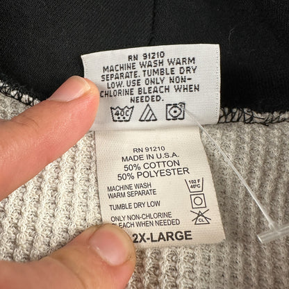 Camber II 2XL Chill-Buster Waffle Knit Heavyweight Thermal Black Double Face VTG