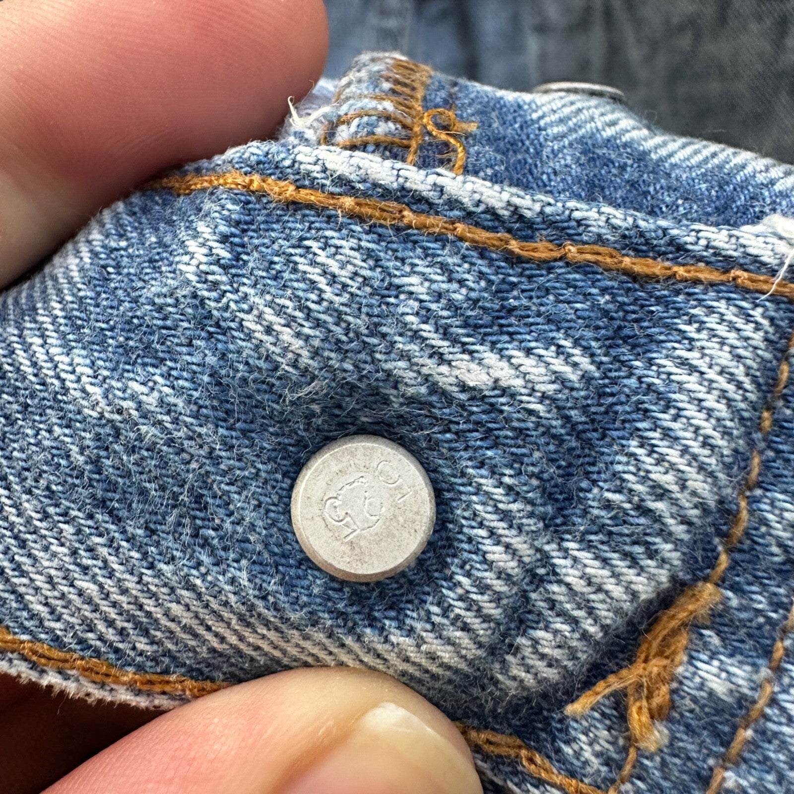 VTG 90s Levis 501 Button Fly 33x34 USA Tag Jeans Acid Wash 80s Act 30x33