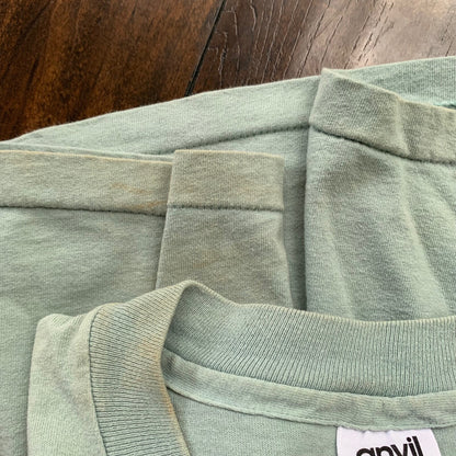 Bermuda Triangle Vintage T Shirt Creepy Nirvana Grunge Rap Green Sail Boat Cool 