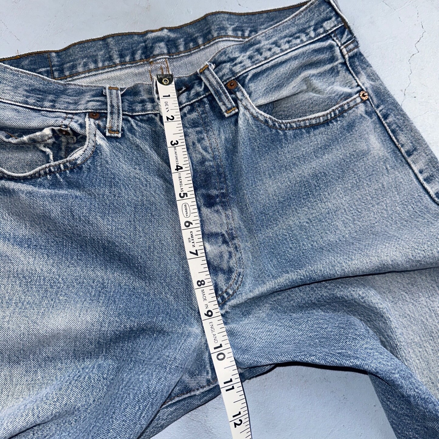 Levis 501 Vintage 80s Redline Selvedge USA XX Jeans Light Wash 33x40 Act 30x34