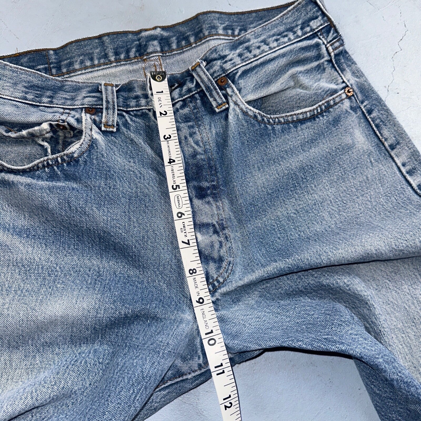 Levis 501 Vintage 80s Redline Selvedge USA XX Jeans Light Wash 33x40 Act 30x34