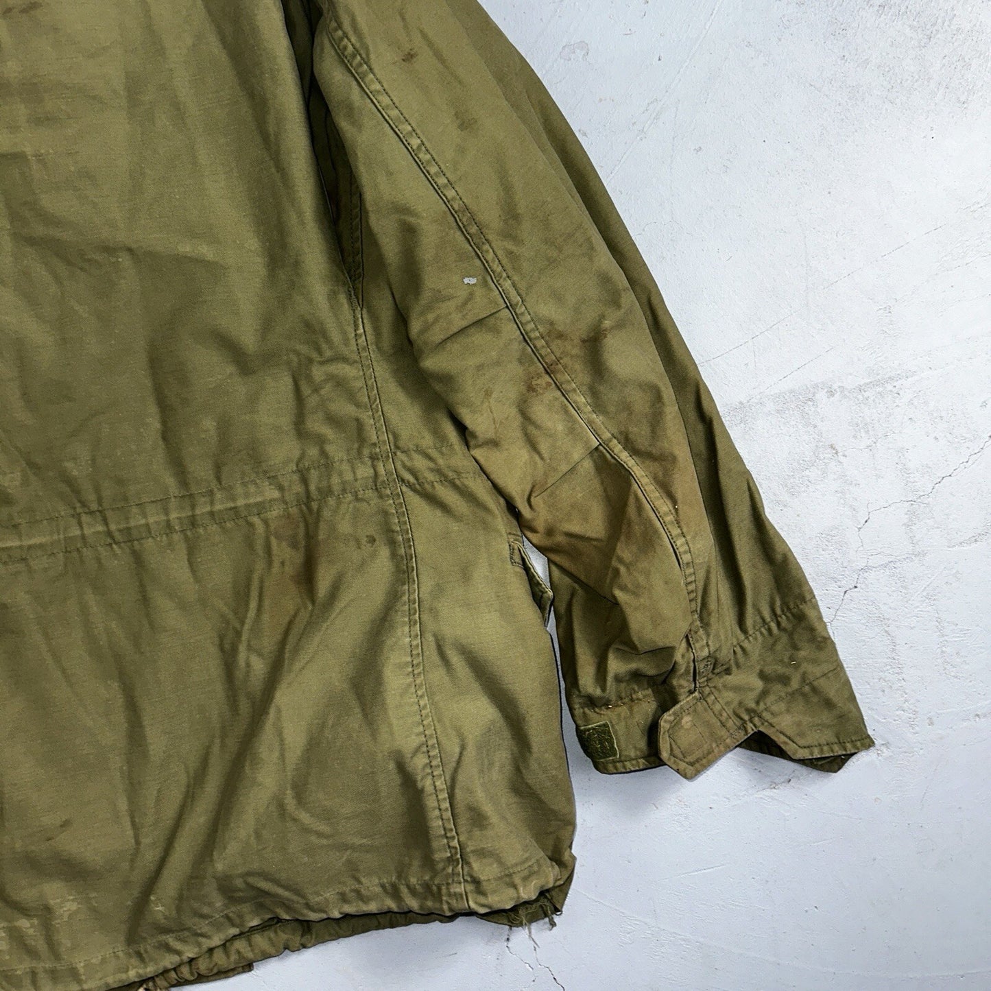 VTG US ARMY M-65 Field Jacket Coat Cold Weather Mans OG-107 Vietnam 70s Medium