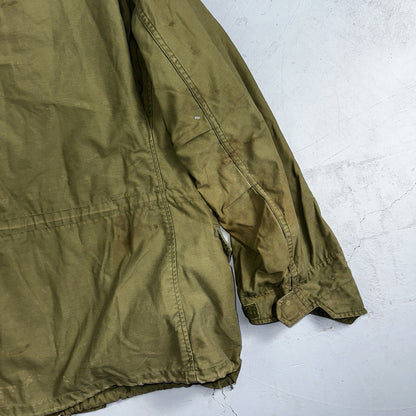 VTG US ARMY M-65 Field Jacket Coat Cold Weather Mans OG-107 Vietnam 70s Medium