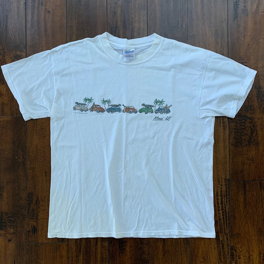 Maui Hawaii Vintage T Shirt Cars Old Rusty Cool Nascar Racing Cute Travel 90s