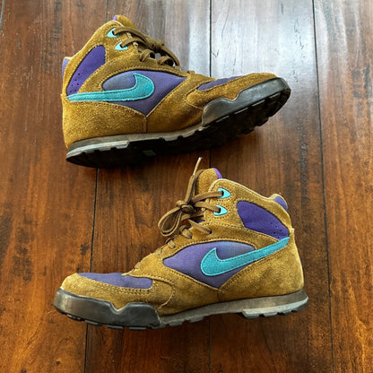 Vtg 90s Nike Caldera Plus Hiking Boots Womens Sz 7.5 Camp Trail Walking Travel
