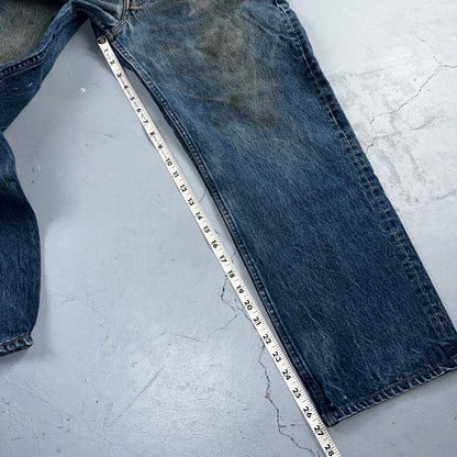 Levis 501 Vintage 90s USA XX Straight Leg Jeans Blue Med Wash 40x30 Act 36x27