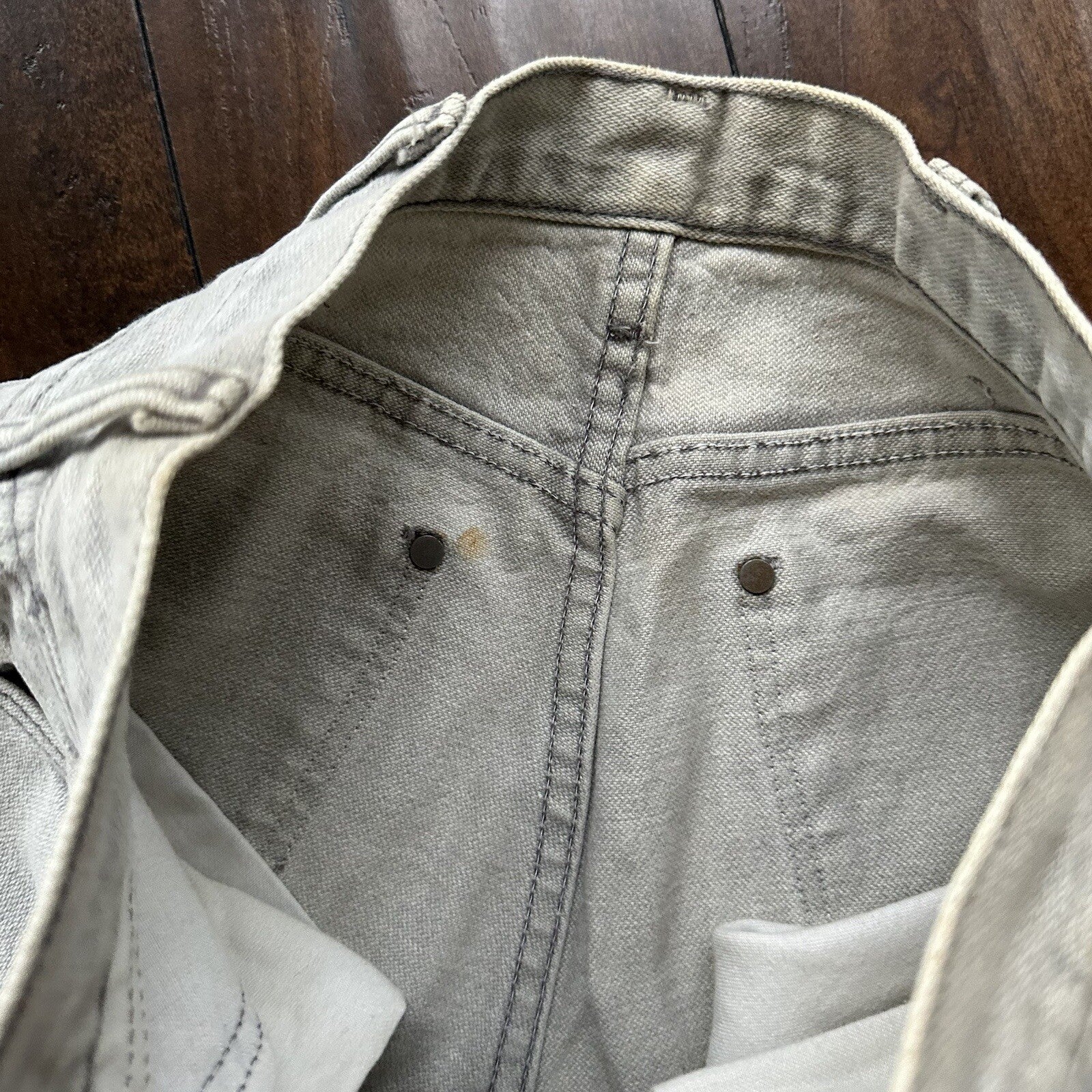 Vtg Wrangler COWBOY Jeans Womens 9 27x29 Gray Denim 13MGYG Pants USA 70s Scovill