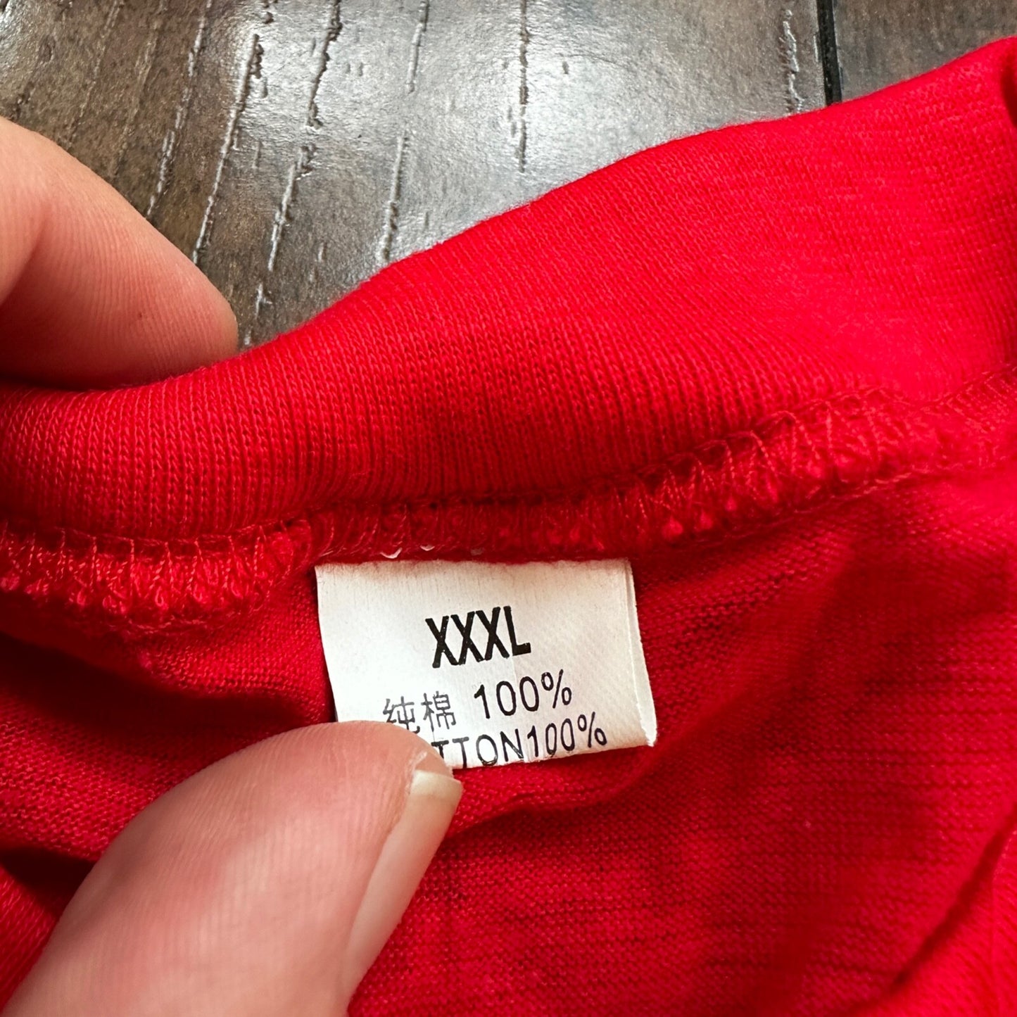 China Great Wall Climed Red 90s Vintage T Shirt Red Cool Travel Tee Humor Funny