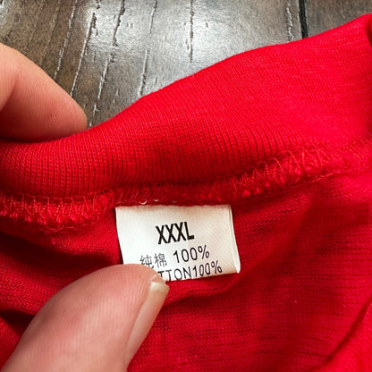 China Great Wall Climed Red 90s Vintage T Shirt Red Cool Travel Tee Humor Funny