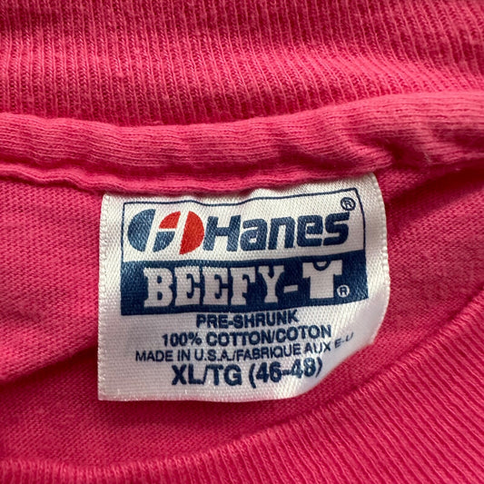 Napa Valley California Vintage T Shirt Peju Province Hanes Beefy XL Pink Castle