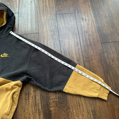 Nike Vintage Sweatshirt Mens T Shirt Tonal Hoodie Center Swoosh Rap Fall Brown