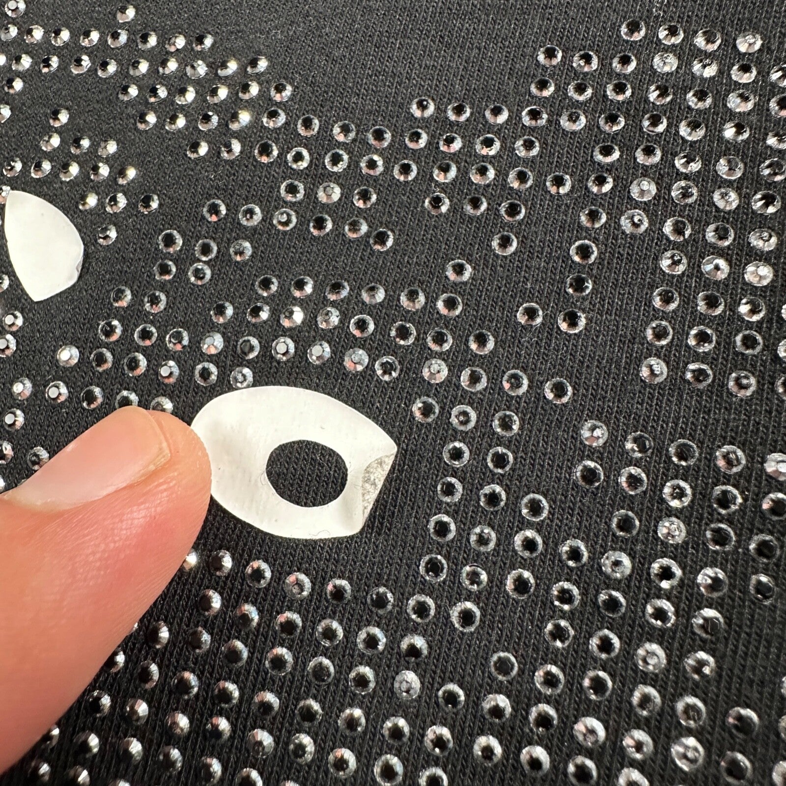 KENZO Paris Classic Tiger T-Shirt Women’s Black Glitter Sparkle Rhinestone Bling