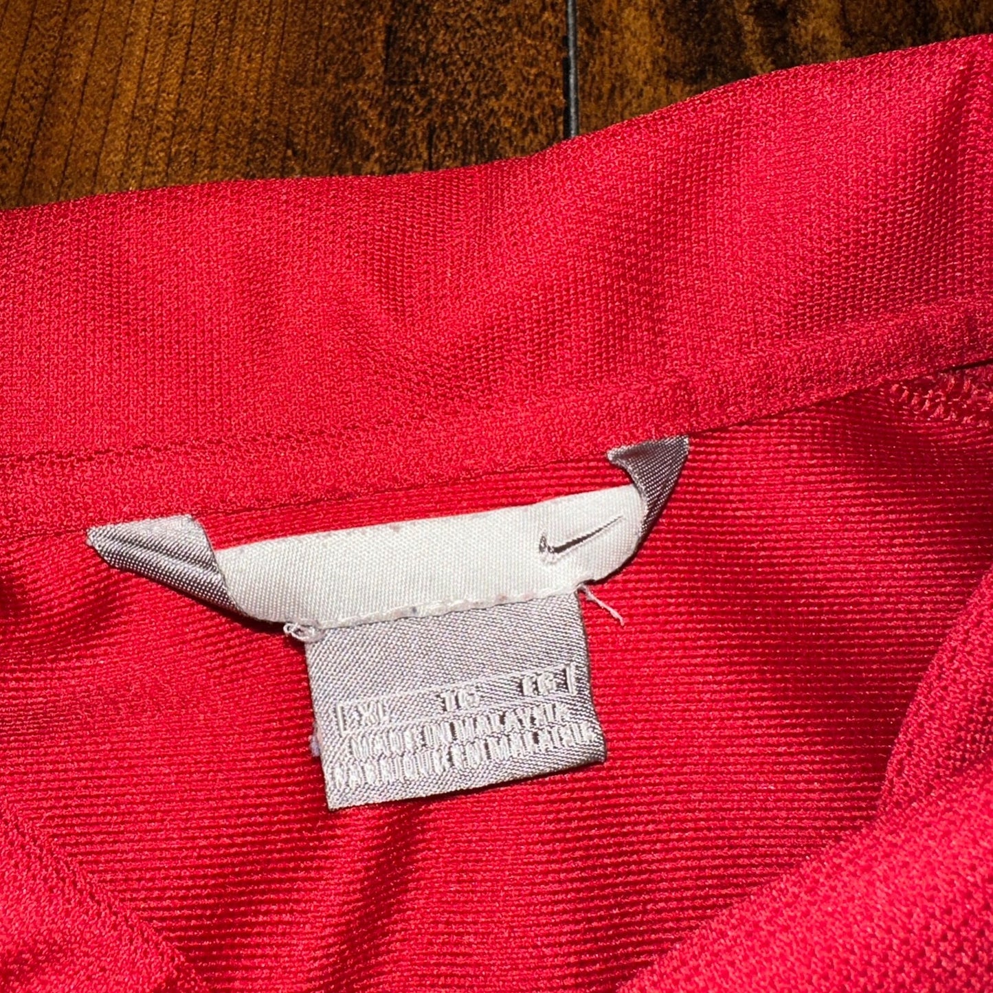 Nike Red Polo XL Vintage T Shirt Basic Y2K 90s Golf Sports Gym