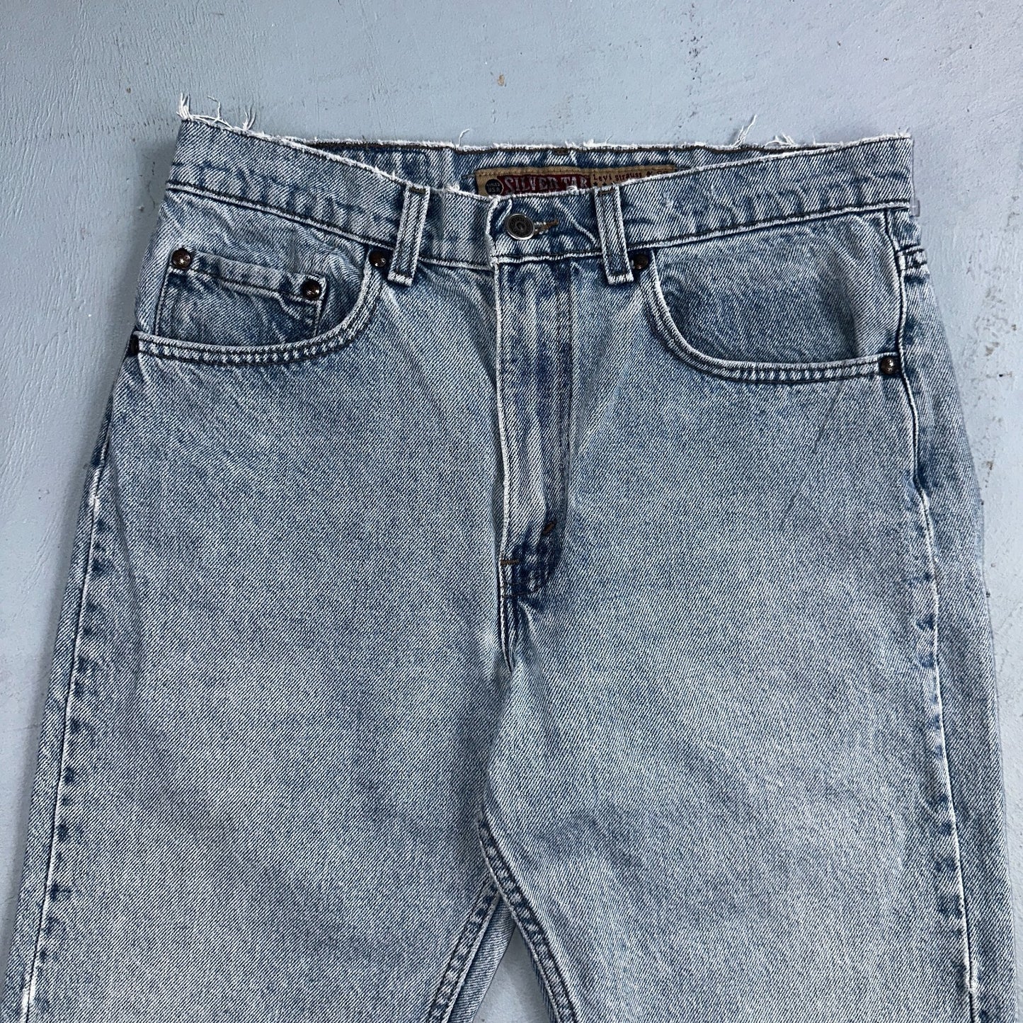 Levis 525 Silver Tab USA Vintage 90s Skater Jeans Light Wash Act 32x32 Act 30x30