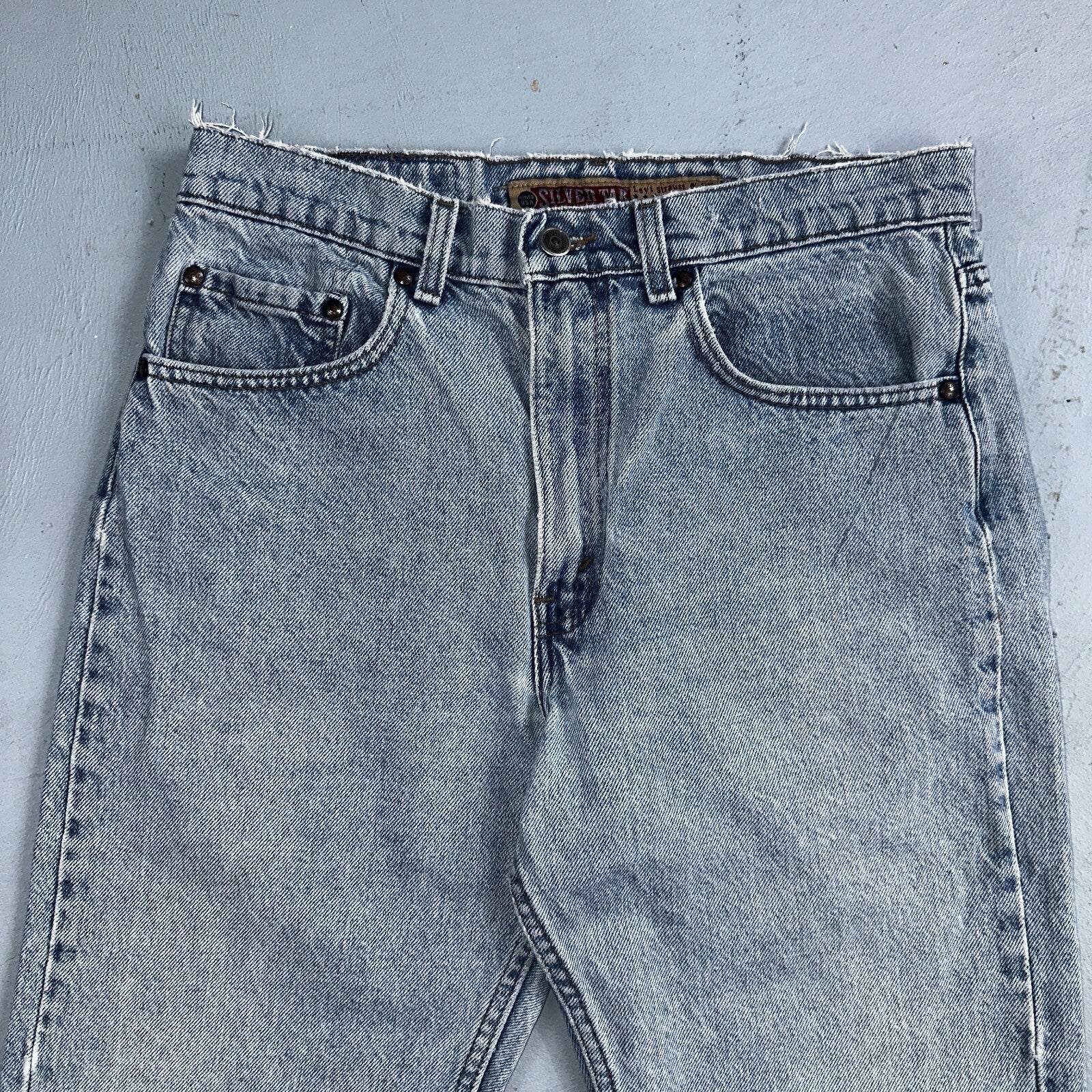 Levis 525 Silver Tab USA Vintage 90s Skater Jeans Light Wash Act 32x32 Act 30x30