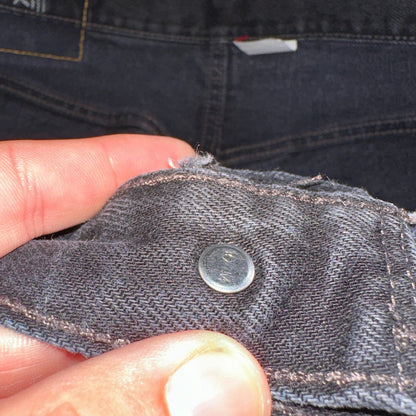 Levis 501 Vintage Y2K 90s XX Straight Leg Jeans Black Faded Wash 33x34 Act 32x33