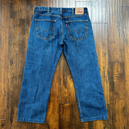 Levis 501 Vintage Y2K Straight Leg XX 2000s Jeans 38x30 Med Wash Act 36x27