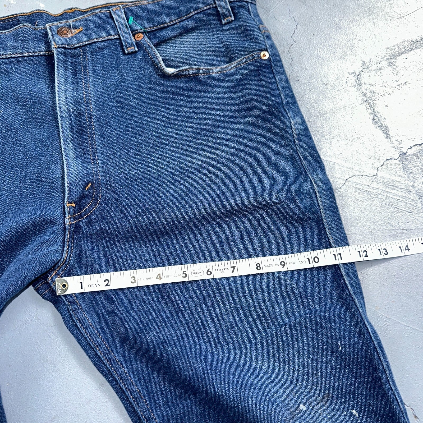 Levis 517 Vintage 90s USA Orange Tab Bootcut Flare Blue Jeans 38x31 Act 36x29